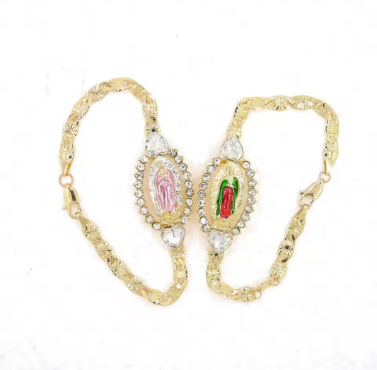 Virgin Mary St Judas Religious Bracelet